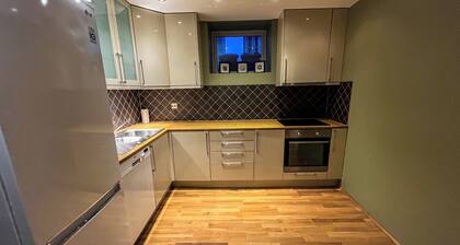 Two-Bedroom City Apartment with Fire Place and Free Parking - Calm and Central