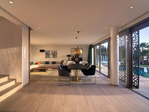 Dining - Luxury Villa 119 with Ocean Views & Private Heated Pool in Taghazout
 (Taghazout)