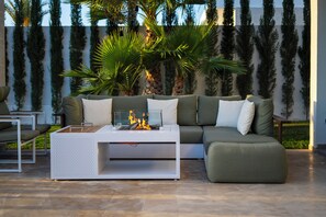 Terrace/patio - Luxury Villa 119 with Ocean Views & Private Heated Pool in Taghazout
 (Taghazout)