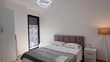 Apartamento, 1 quarto, sacada | 1 quarto, quartos Ă prova de som, roupa de cama