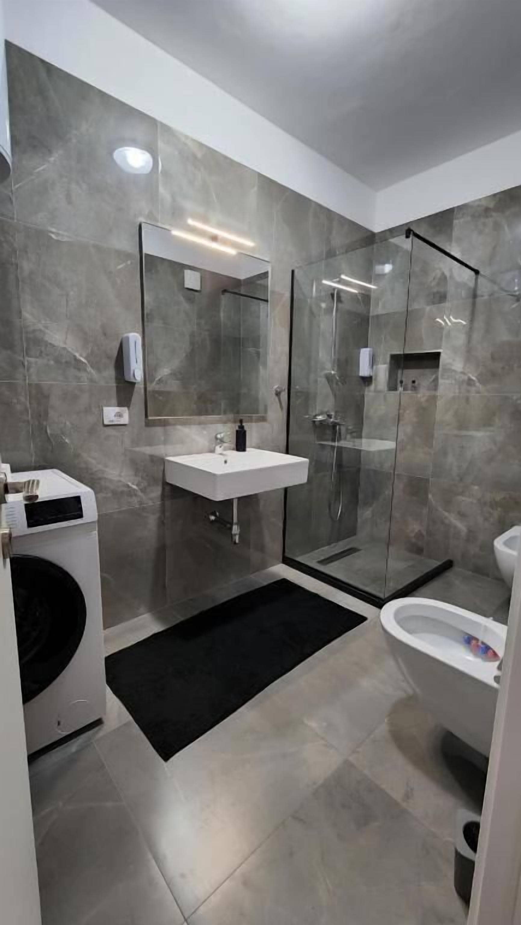 Apartment, 1 Bedroom, Balcony | Bathroom | Bathrobes, slippers, bidet, towels