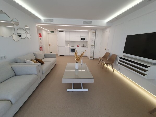 Living area - New luxury apartment in the golden mile of Marbella. Malaga. Spain. (Marbella)