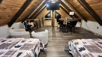 Desk, iron/ironing board, travel crib, free WiFi