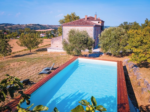 Casa Lounell Swimming pool-SPA-Sauna-Games room, panoramic view  