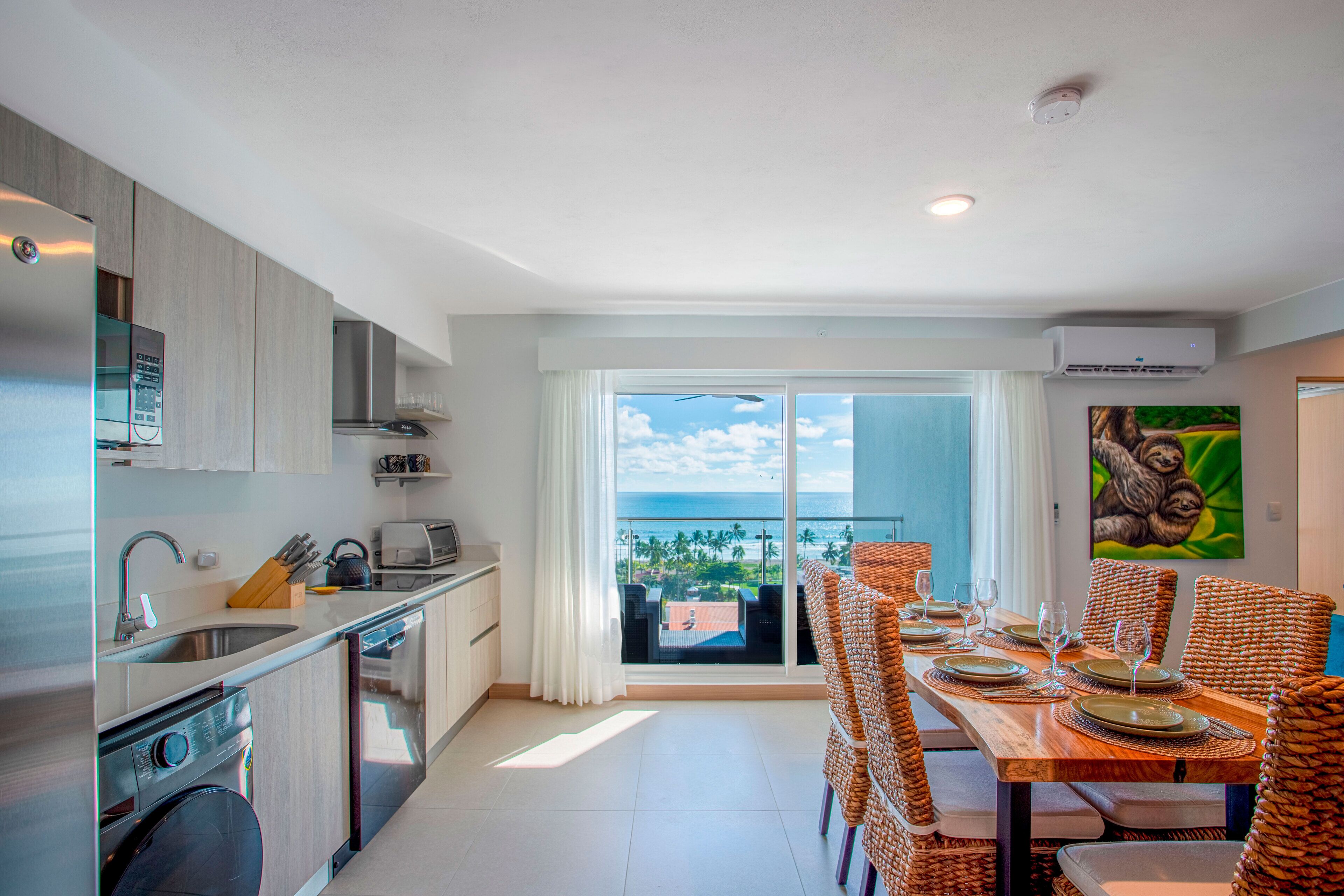 Condo, Multiple Beds, Balcony, Ocean View (Viva Jaco Viva Jaco 12-07B) | Private kitchen | Fridge, microwave, stovetop, dishwasher