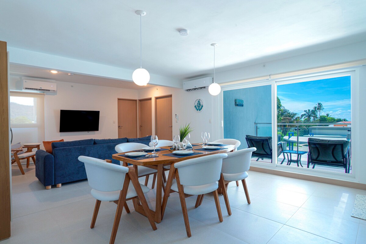 Apartment, Multiple Beds, Balcony, Ocean View (Viva Jaco Viva Jaco 04-02B) | Dining