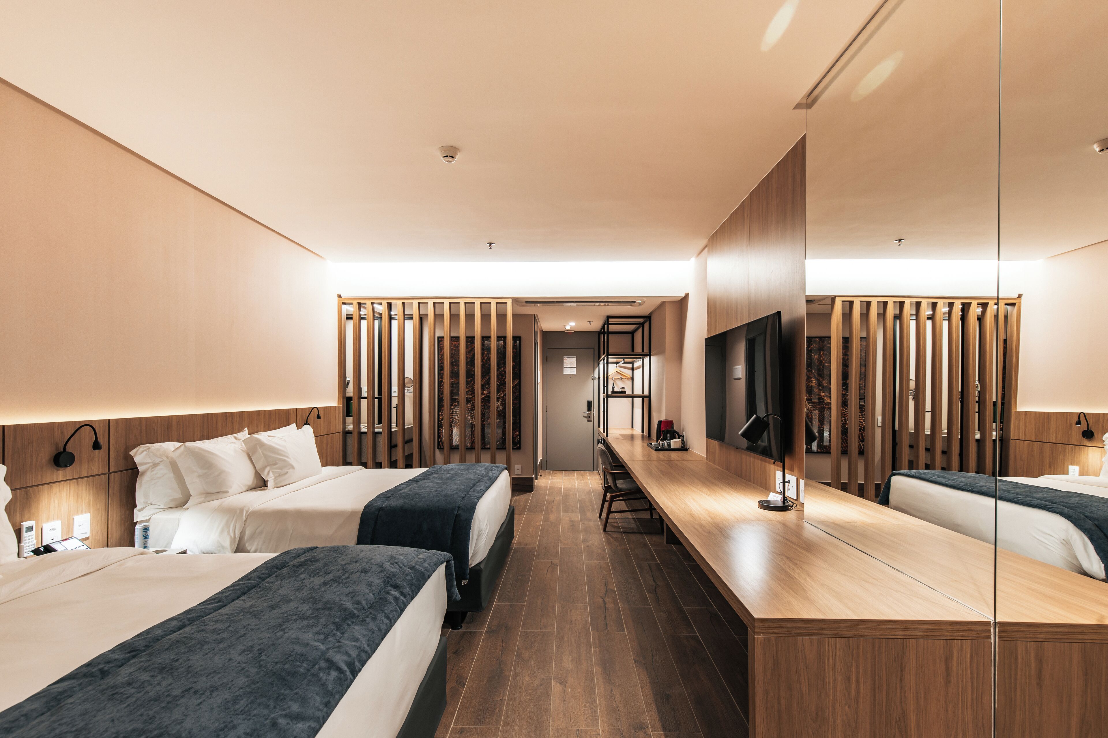 In-room safe, desk, laptop workspace, blackout curtains