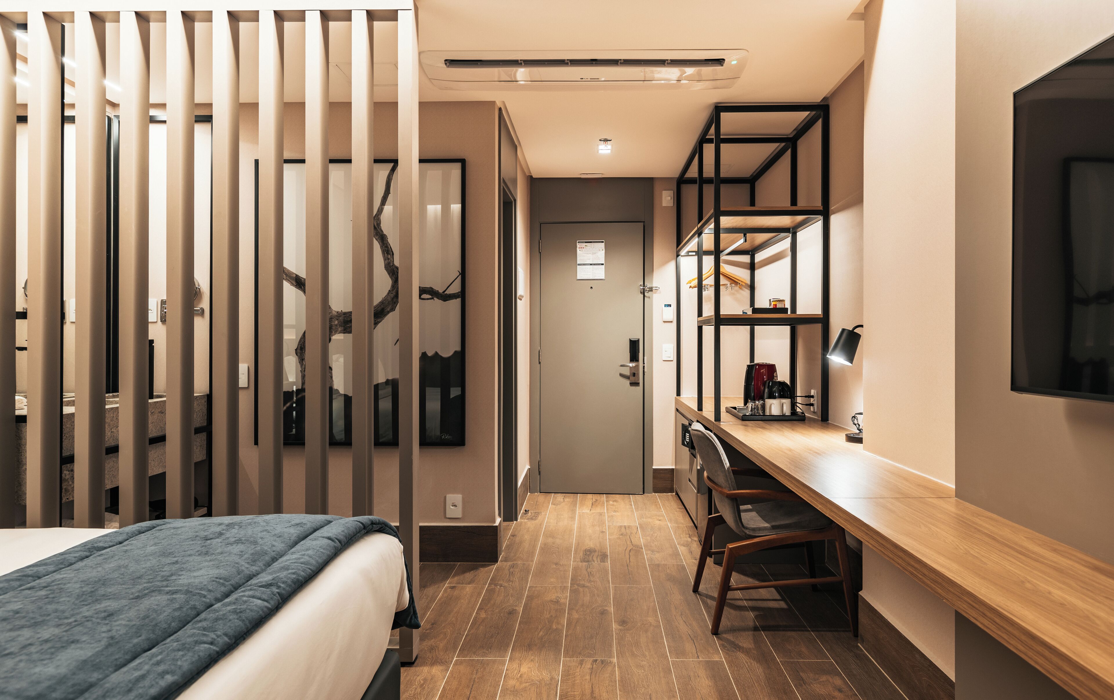 In-room safe, desk, laptop workspace, blackout drapes