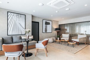 50-inch TV with cable channels