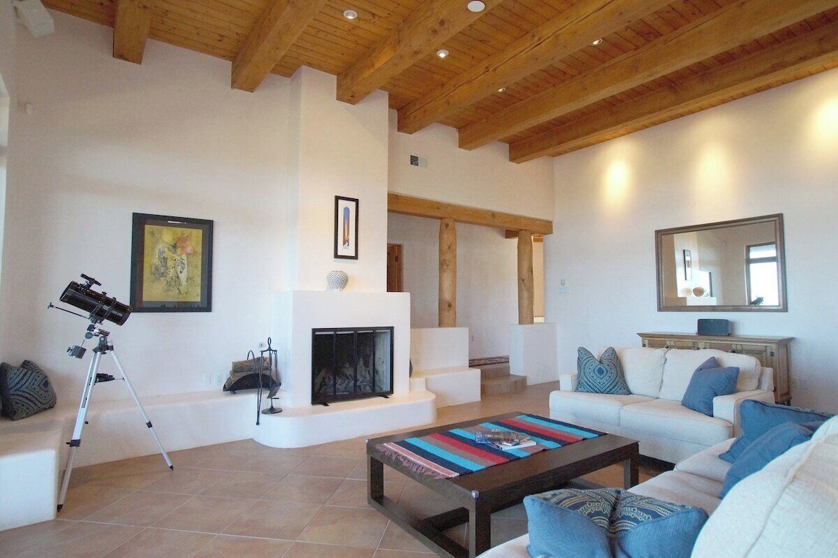 Smart TV, fireplace, printers