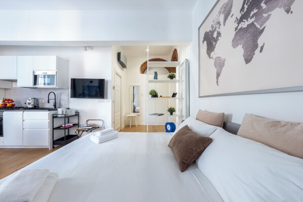 1 Schlafzimmer, Bügeleisen/Bügelbrett, Reisekinderbett, kostenloses WLAN