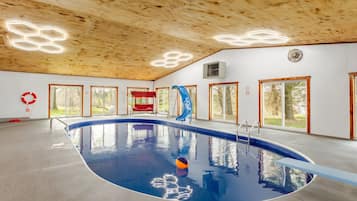 Indoor pool, a heated pool