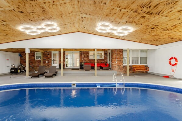 Indoor pool, a heated pool