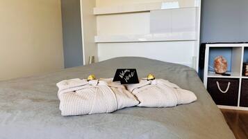 1 slaapkamer, een bureau, een strijkplank/strijkijzer, gratis wifi