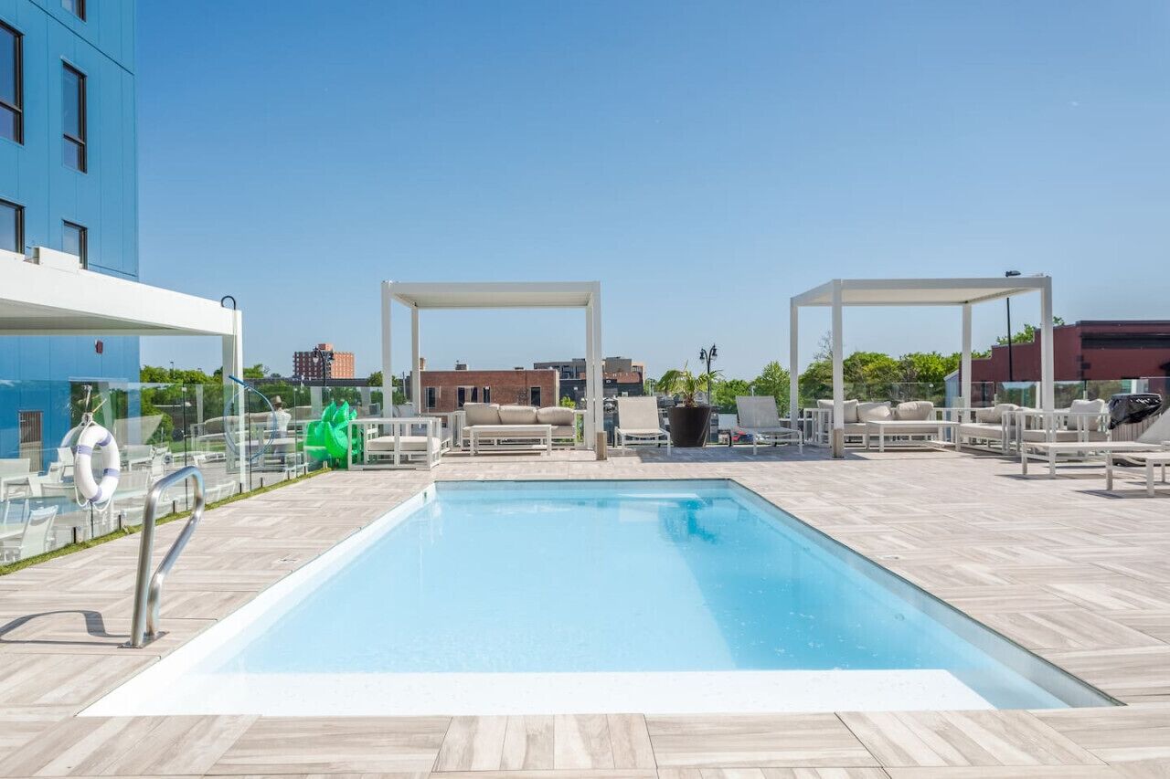 A heated pool