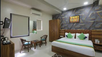 Habitación doble Deluxe | Ropa de cama de alta calidad y edredón