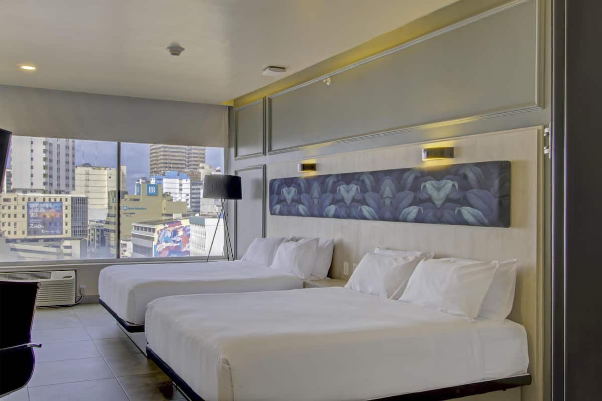 In-room safe, desk, laptop workspace, blackout curtains
