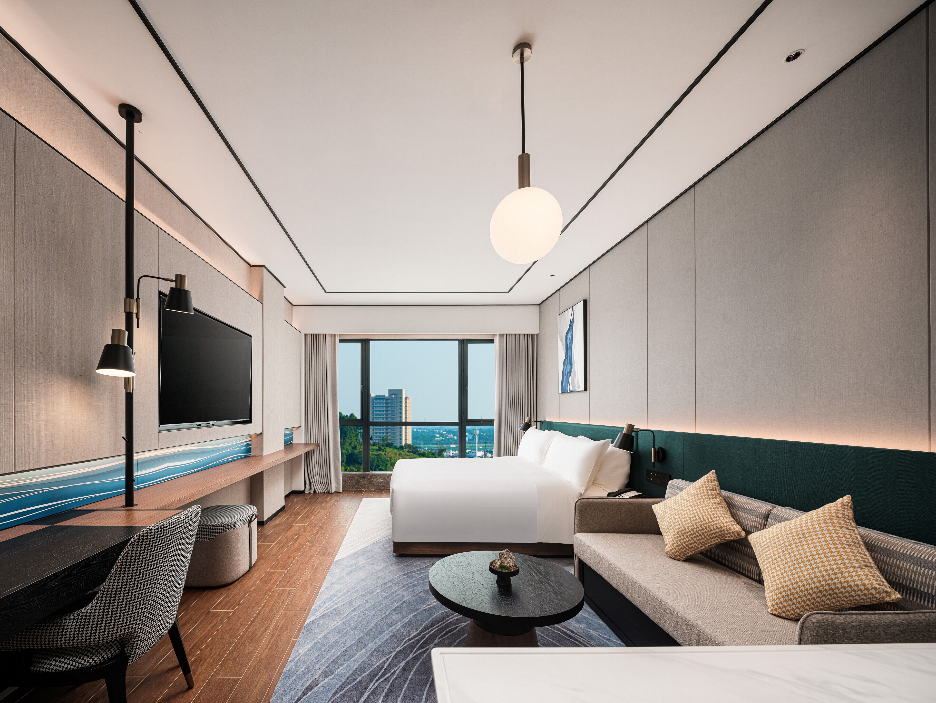 Room, 1 King Bed with Sofa bed | Down duvets, in-room safe, desk, laptop workspace