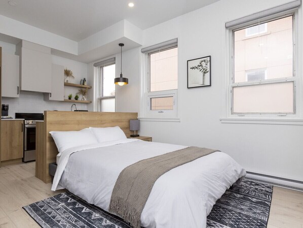 1 غرفة نوم وواي فاي مجانًا وملاءات أسرّة