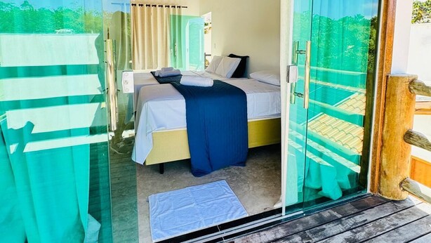 Comfort Bungalow, Balcony, Pool View | Balcony - Corais da Pitinga (Porto Seguro)