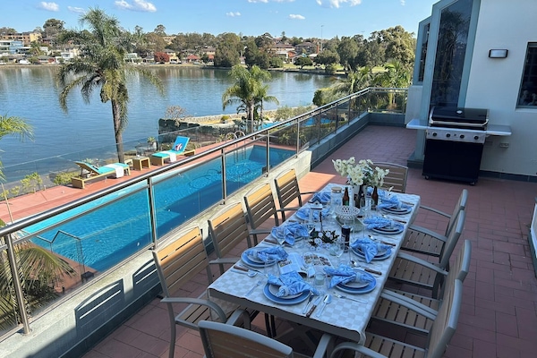 Outdoor BBQ Dining Area