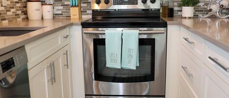 Microwave, oven, stovetop, dishwasher