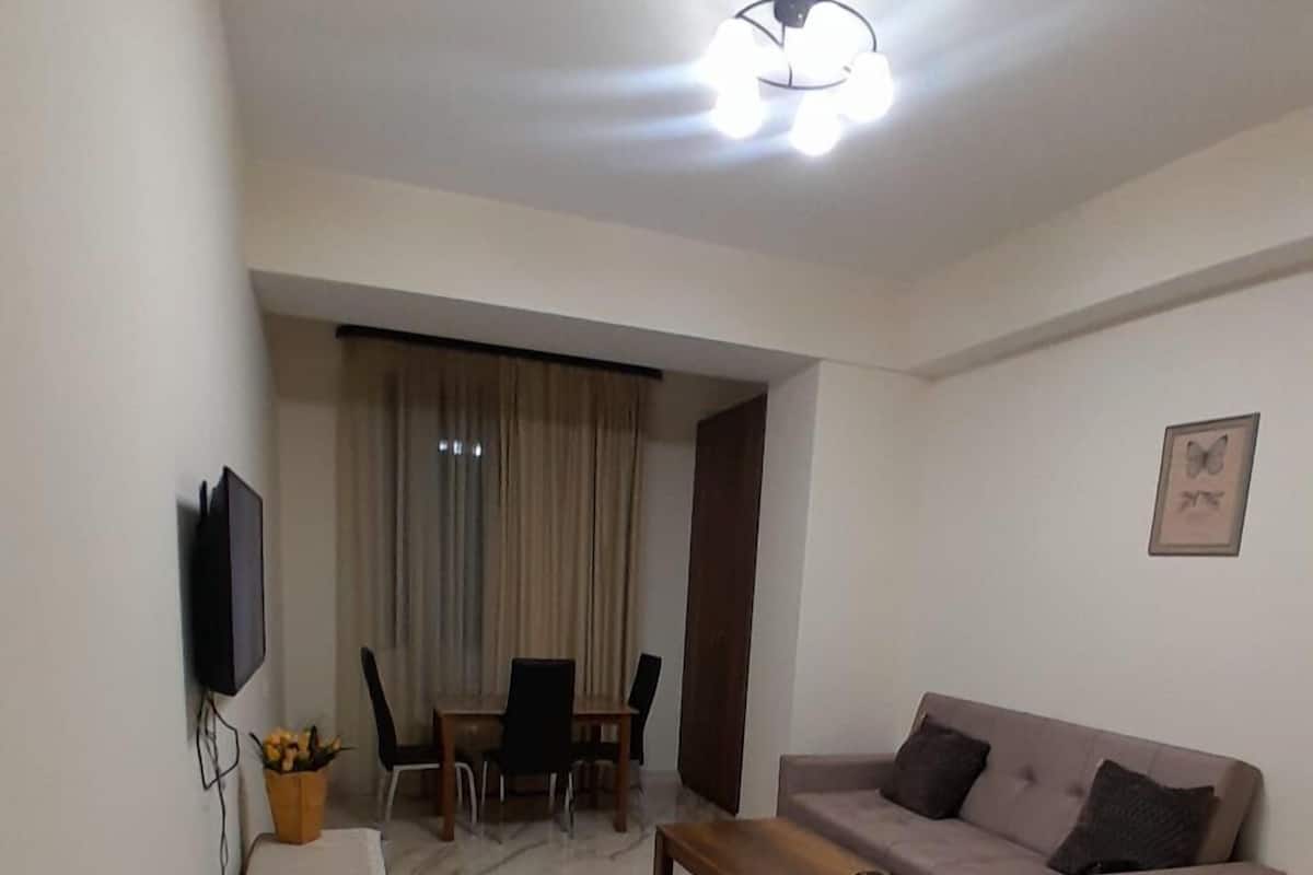 Elite Apartment | Living area | 100-cm plasma TV with digital channels