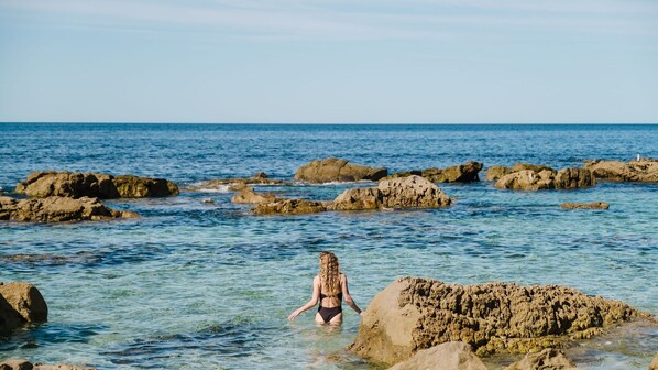 Tæt på stranden
