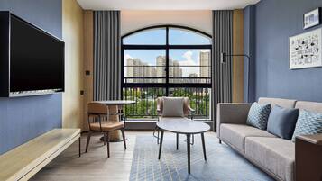 Standard Suite, 1 Bedroom | 1 bedroom, down comforters, in-room safe, desk