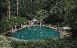 Outdoor wedding area