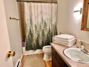 Hair dryer, towels, shampoo, toilet paper - Comfy Condo in Amazing Location <1 mile RMNP & Close to Downtown Estes Park (Estes Park)