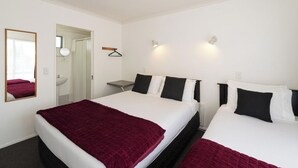 Desk, laptop workspace, iron/ironing board (on request), WiFi (free)