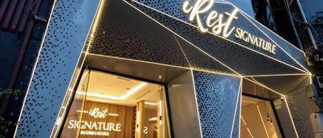 Majoituspaikan julkisivu