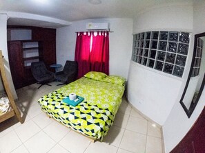 Economy Double Room, 1 Bedroom, Ensuite, Garden View | Laptop workspace, iron/ironing board, free WiFi, bed sheets - Nahimara Champeta Hostel  (Cartagena)