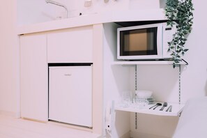 Căn hộ, 1 phòng ngủ, không hút thuốc, phòng tắm riêng | Bếp riêng | Tủ lạnh nhỏ, lò vi sóng, bếp nấu, dụng cụ nấu nướng/bát dĩa/dao nĩa 