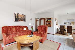 TV, DVD player, stereo