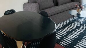 Living area - 1 bedroom apartment in vibrant Sea Point, 300m from the Promenade! (Cape Town)