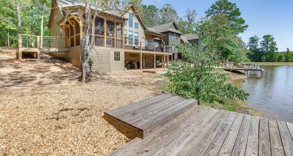 Modern Home Near Lake Martin: Fishing Pond On-Site