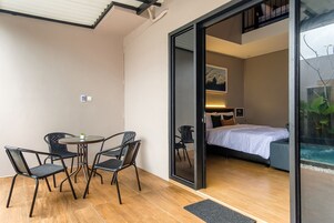 Villa, Balcony | Living area | Flat-screen TV