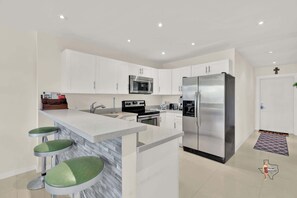 Fridge, microwave, oven, stovetop - Resort Getaway: Pools, Tennis, Beach Access (South Padre Island)