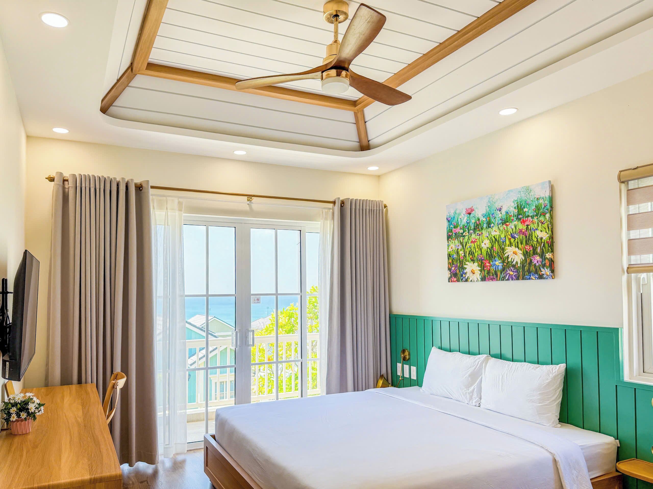 Family Villa, 4 Bedrooms, Kitchen, Beach View | Premium bedding, pillowtop beds, individually decorated