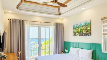 Familienvilla, 4 Schlafzimmer, Küche, Strandblick | Hochwertige Bettwaren, Pillowtop-Betten, individuell dekoriert