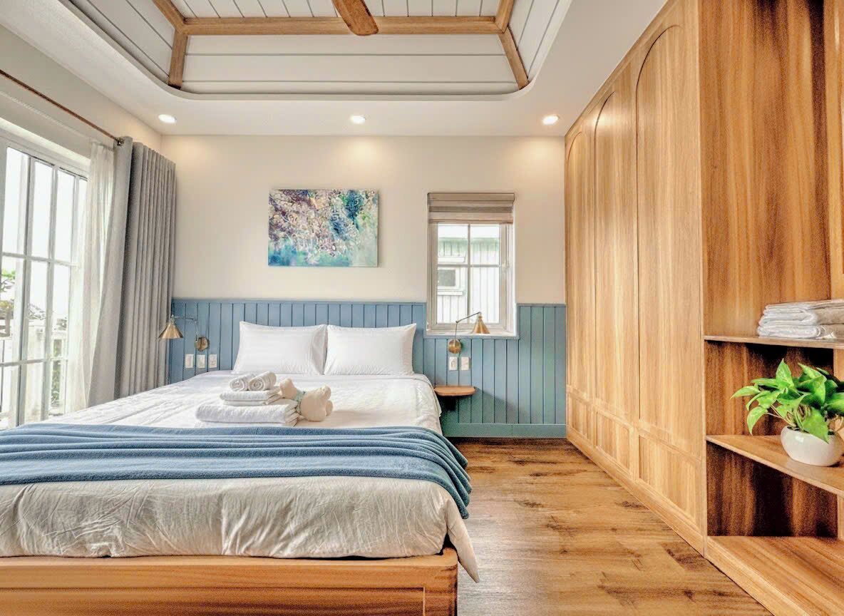 特色别墅, 4 间卧室, 厨房, 海滩景观 | 高档床上用品、加厚床垫、特色装修、特色家居