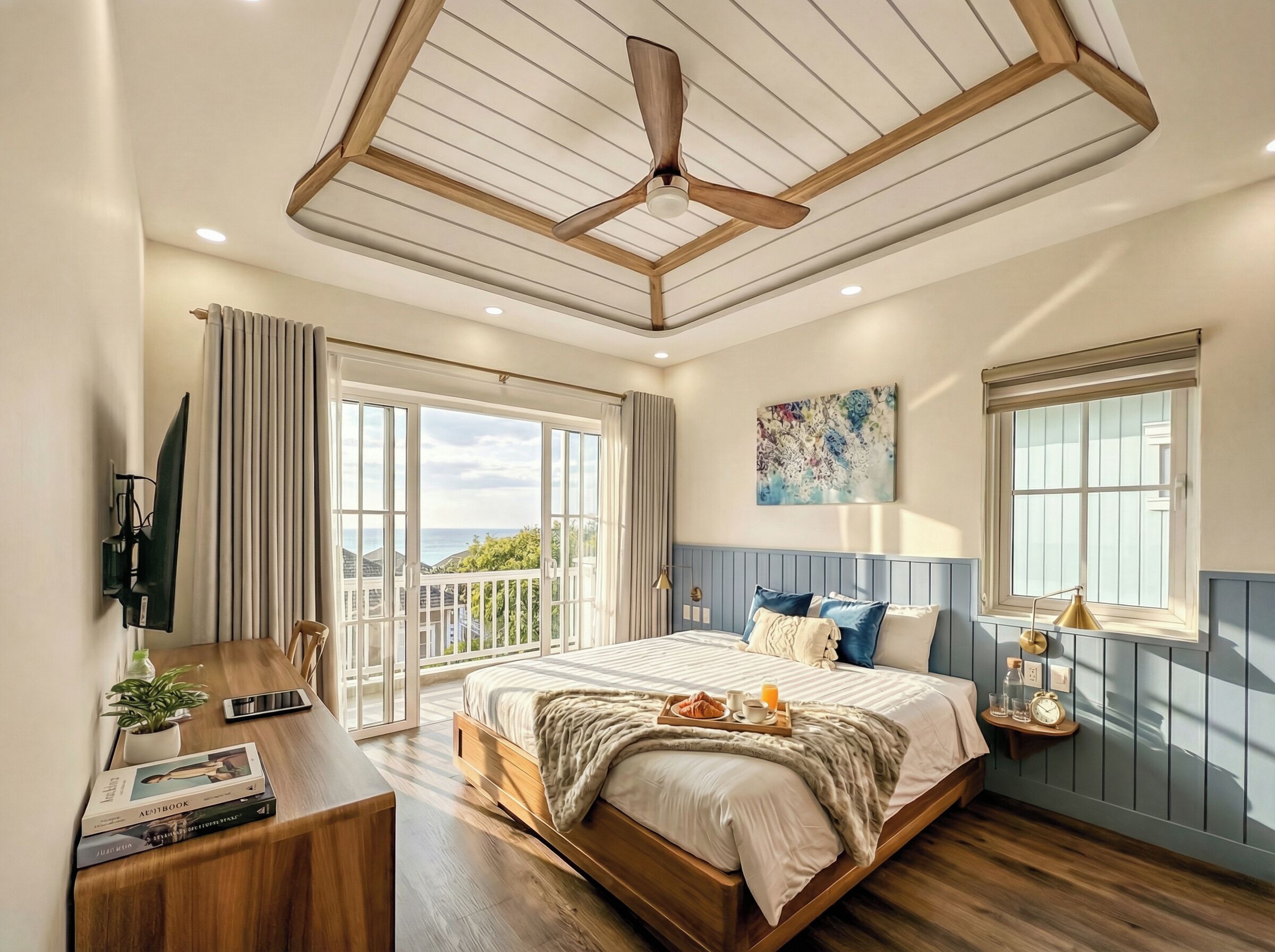 Signature Villa, 4 Bedrooms, Kitchen, Beach View | View from room
