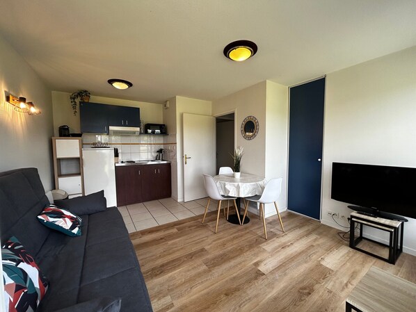 TV - T2 Apartment with Wi-Fi and Pool 200m from Spas (La Roche-Posay)