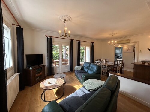 Appartement T3 centre-ville avec jardin et climatisation