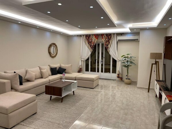 Apartment, 2 Bedrooms, Accessible, Smoking | Living area - Boho Style Apartment (New Cairo)
