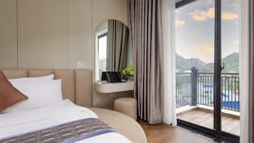 Apartemen Panorama, balkon, pemandangan kota | Pemandangan gunung