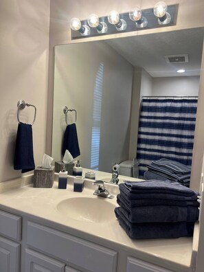 公寓客房, 2 間臥室, 庭院 | 浴室