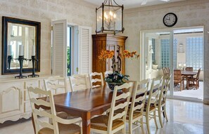 Villa, 6 Bedrooms, Smoking, Private Pool | Dining room - Ocean Mist Villa - by Zenbreak (Long Bay)